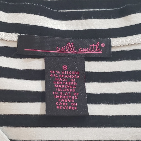 Stripe Tee, Cap Sleeve, Willi Smith, Sz S - Picture 5 of 8